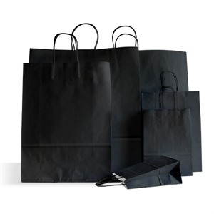 Black Paper Carrier Bags | Coloured Paper Bags | Carrier Bag Shop