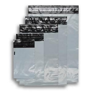 Grey Recycled Mailing Bags - 13" x 19"