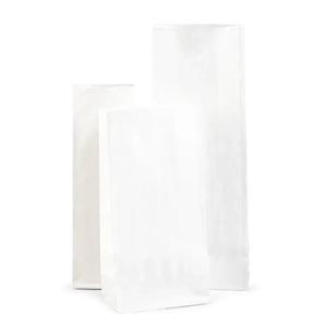 White Kraft Block Bottom Bags - 4.25"(W) x 8.5"(H) + 2"(G) (1KG)