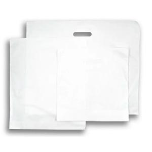 White Patch Handle Plastic Carrier Bags - Value Range