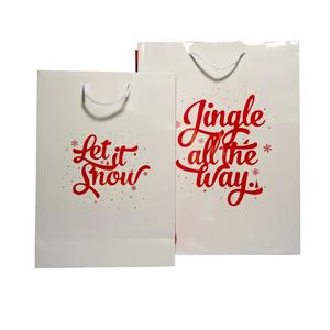 'Let it Snow' Gloss Boutique Christmas Bags