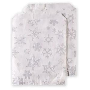 Silver Snowflake Paper Christmas Counter Bags