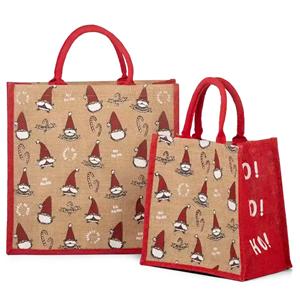 Smiling Santa Jute Bags with Luxury Padded Handles