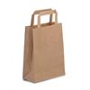 Recycled Brown Paper Carrier Bags with Flat Handles