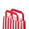 Red Candy Stripe Paper Carrier Bags