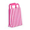 Shocking Pink Candy Stripe Paper Carrier Bags