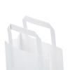 Premium White Paper Carrier Bags with Internal Flat Handles