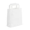 White Paper Carrier Bags with Flat Handles