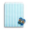 Light Blue Candy Stripe Paper Bags