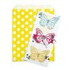 Yellow Candy Stripe Paper Bags