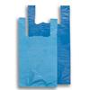 Recycled Blue Vest Style Plastic Carrier Bags