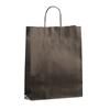 Black Paper Carrier Bags with Twisted Handles 26cm x 34cm + 12cm