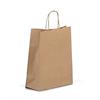 Recycled Brown (Unribbed) Paper Carrier Bags with Twisted Handles - Value Range