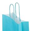 Light Blue Premium Italian  Paper Carrier Bags with Twisted Handles