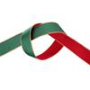 Red and Green Double Sided Ribbon - 15m reel