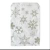 Silver Snowflake Paper Christmas Counter Bags