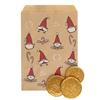 Smiling Santa Brown Christmas Counter Bags