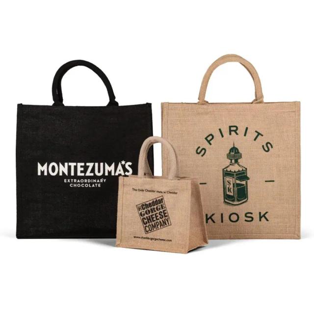 Printed Jute Carrier Bags