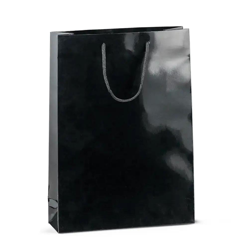 Black Gloss Boutique Paper Bags