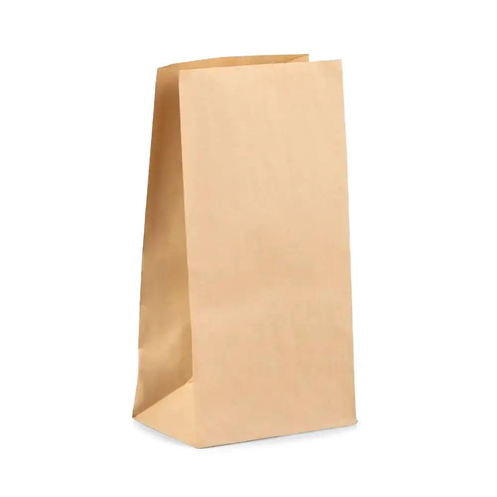 Brown Kraft Block Bottom Paper Bags