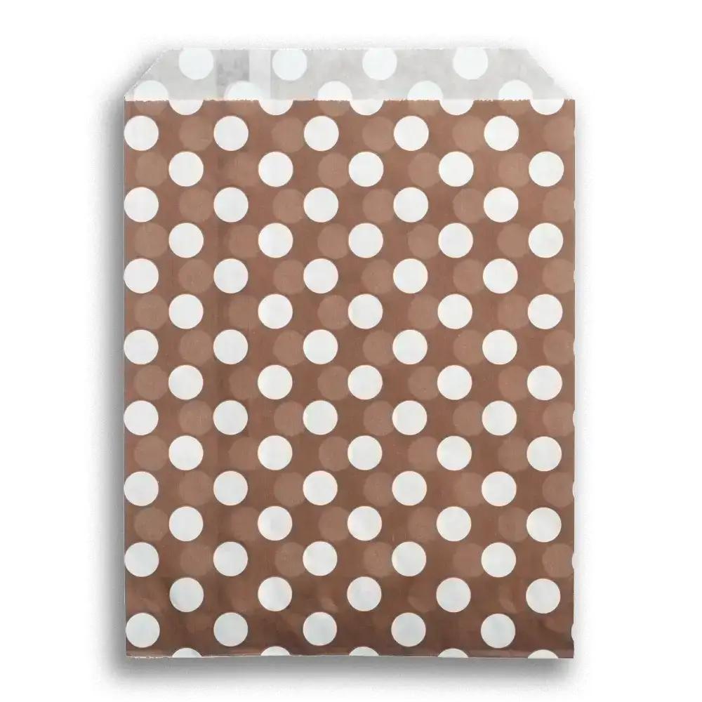 Brown Polka Dot Paper Bags