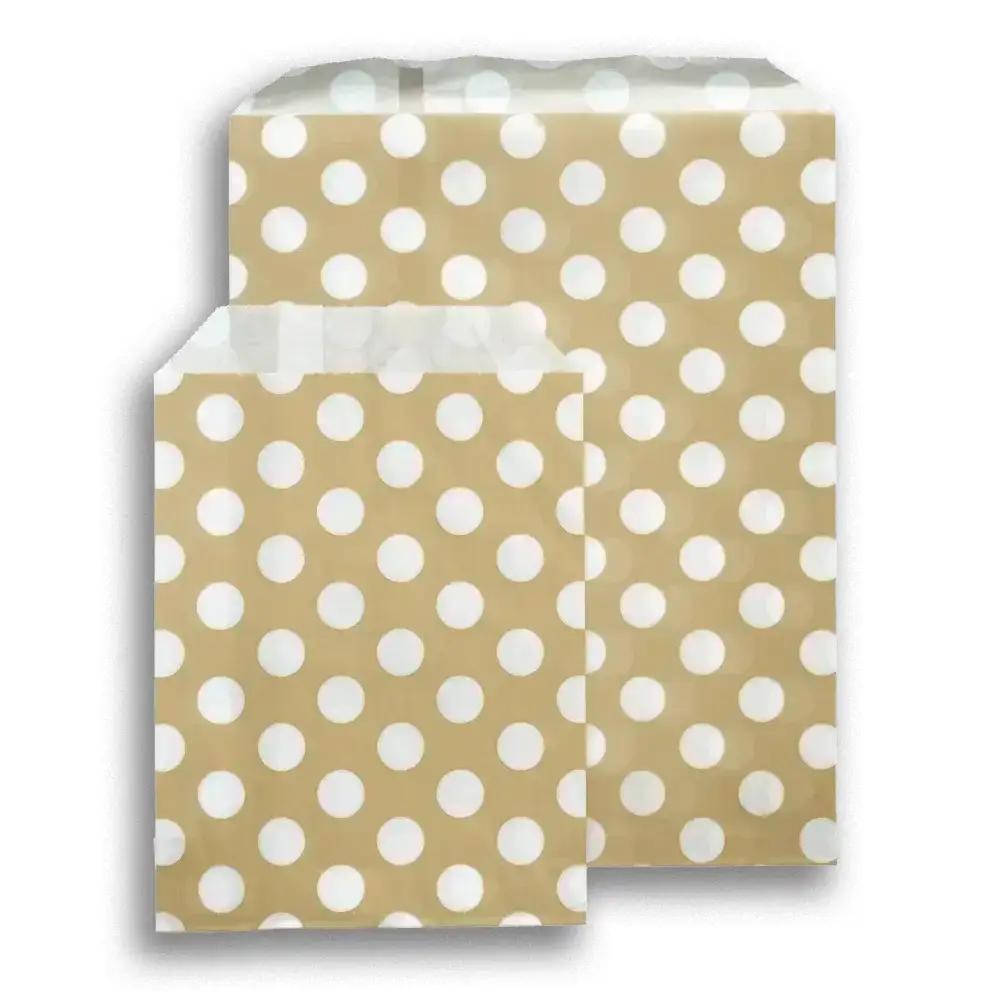 Gold Polka Dot Paper Bags