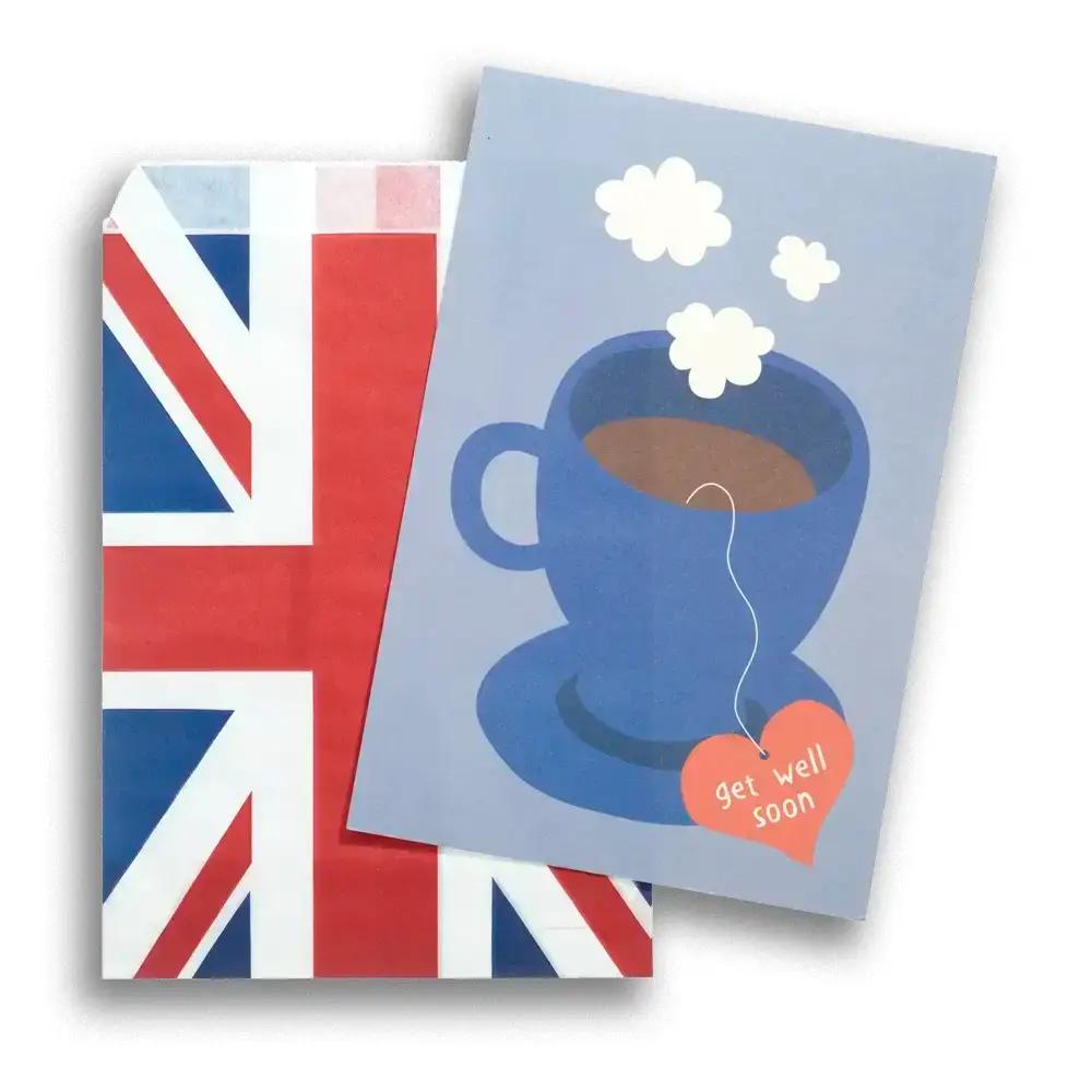 Union Jack Design Kraft Paper Bags