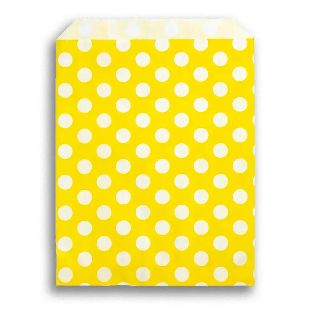 Yellow Polka Dot Paper Bags