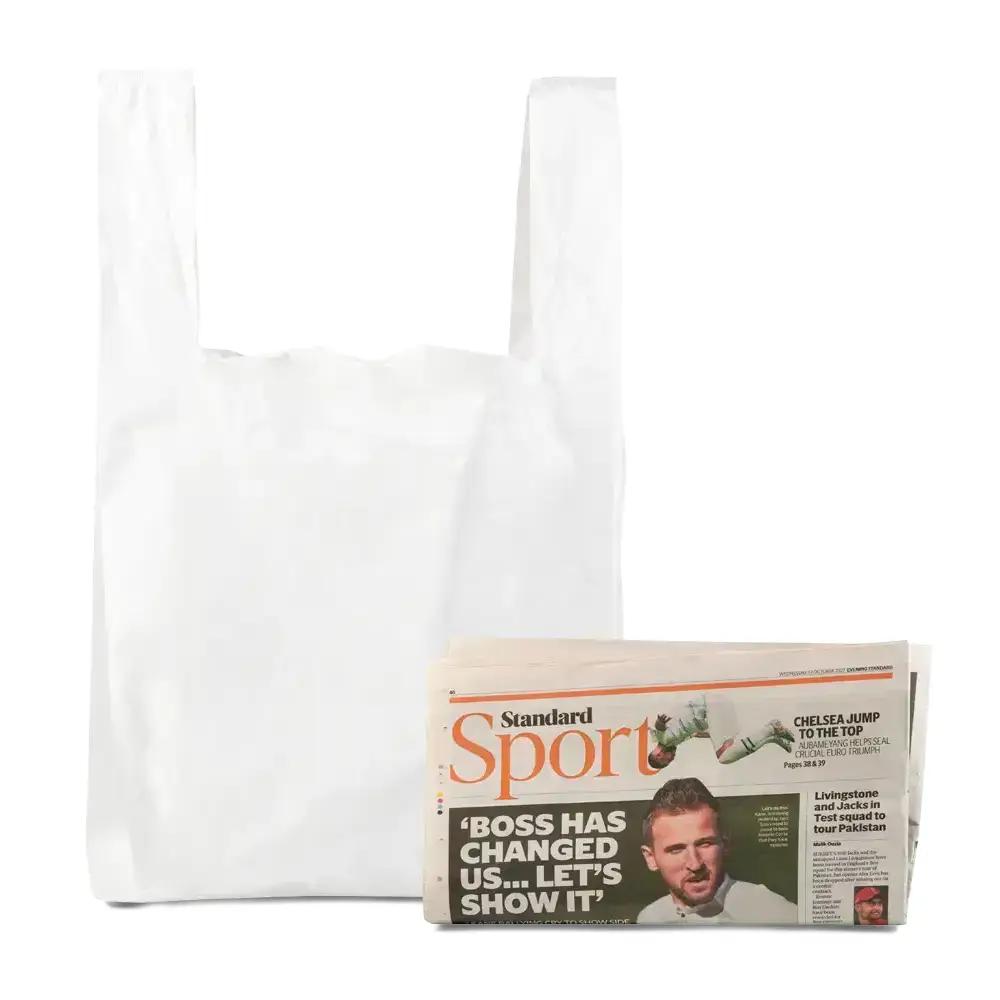 White Vest Style Plastic Carrier Bags