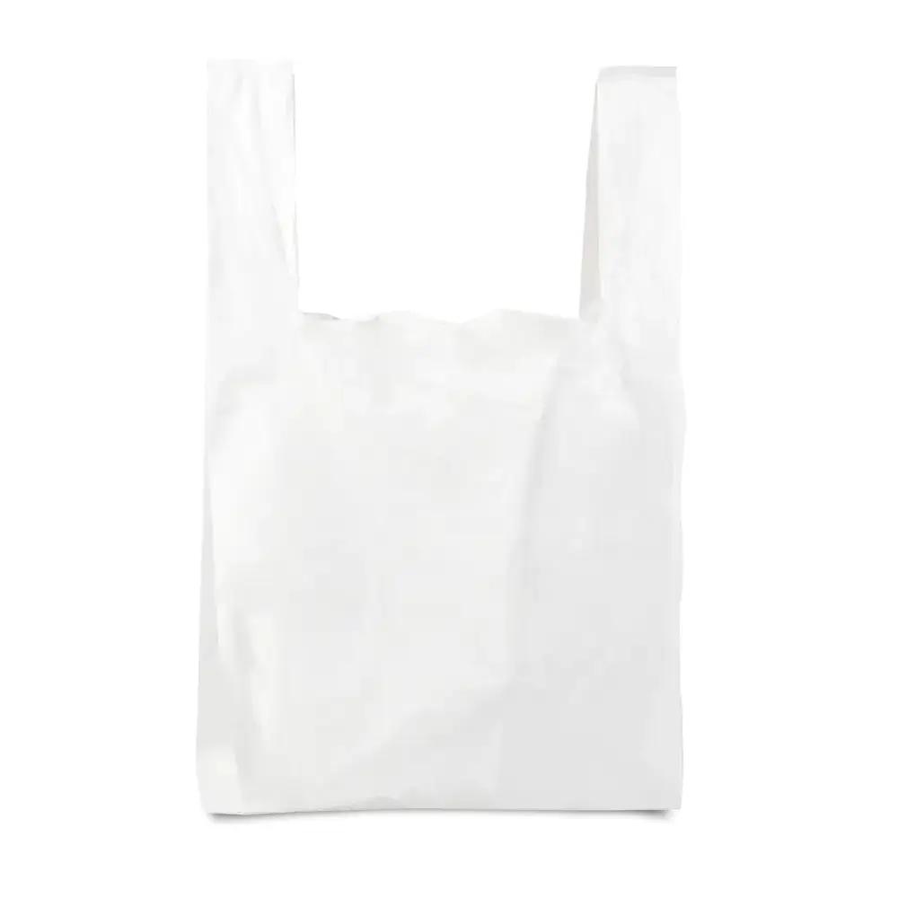 White Vest Style Plastic Carrier Bags