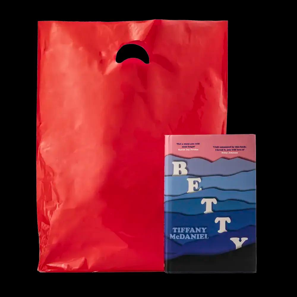 Red Biodegradable Plastic Carrier Bags