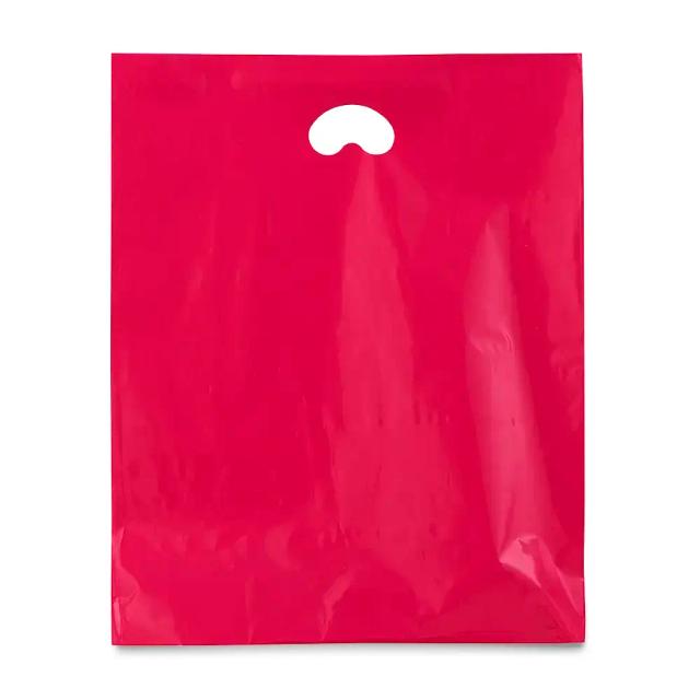 Shocking Pink Biodegradable Plastic Carrier Bags