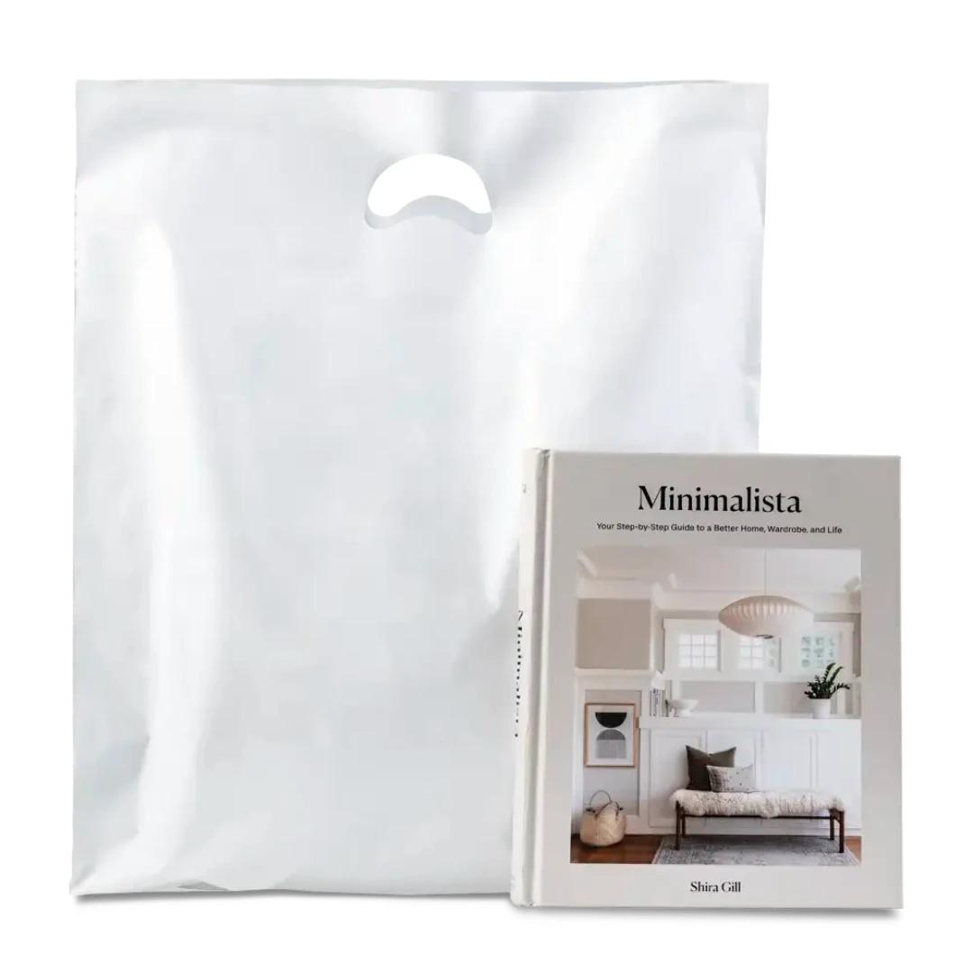 White Biodegradable Plastic Carrier Bags