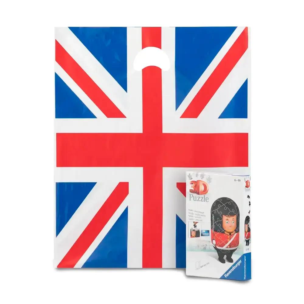 Union Jack Print Degradable Plastic Carrier Bags