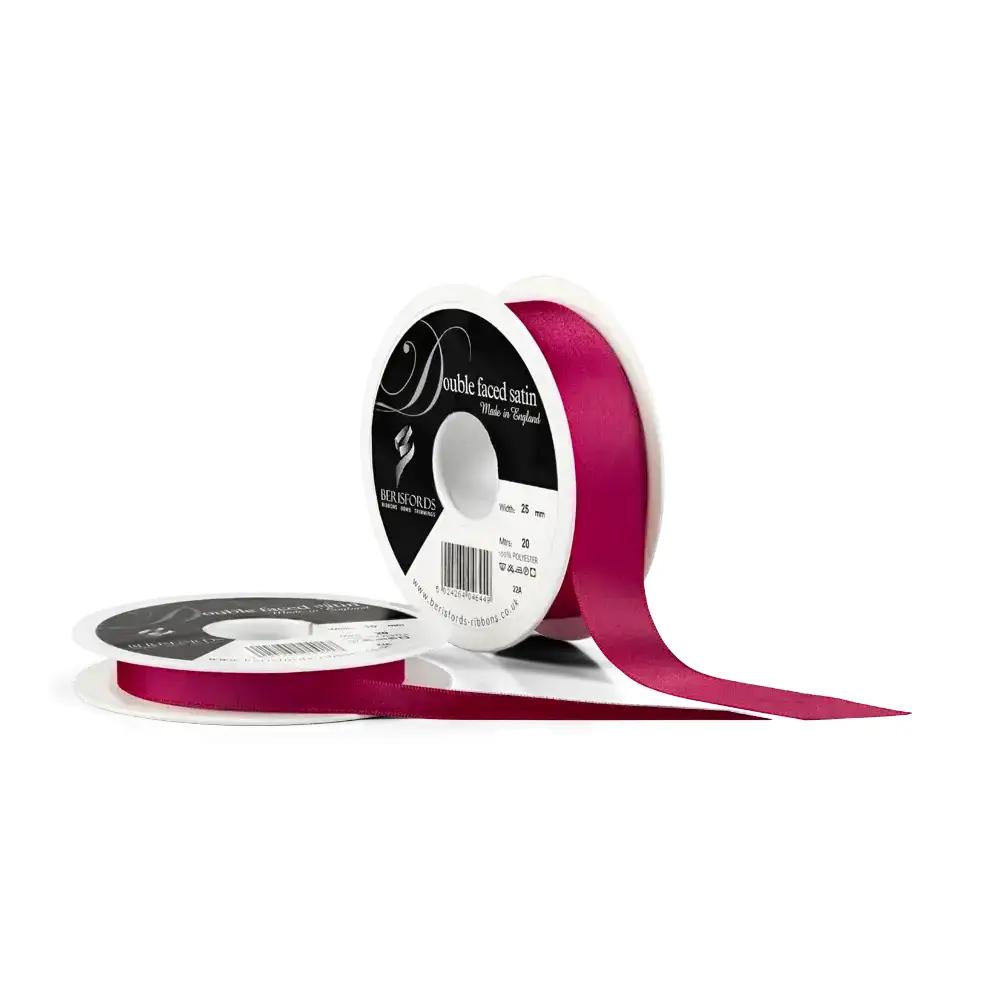 Burgundy Double Satin Ribbon