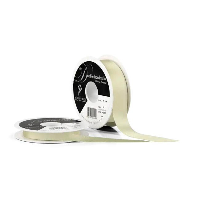 Ivory Double Satin Ribbon