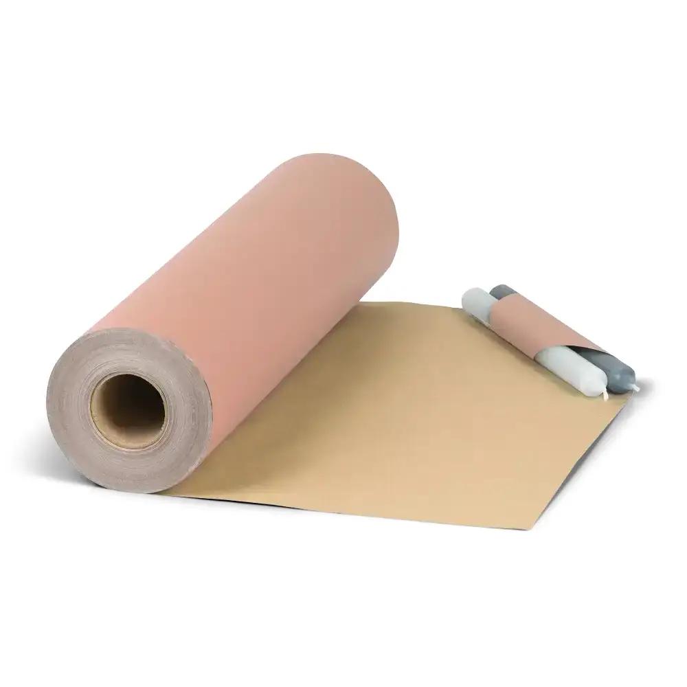 Baby Pink Kraft Wrapping Paper Roll - 500mm x 120m