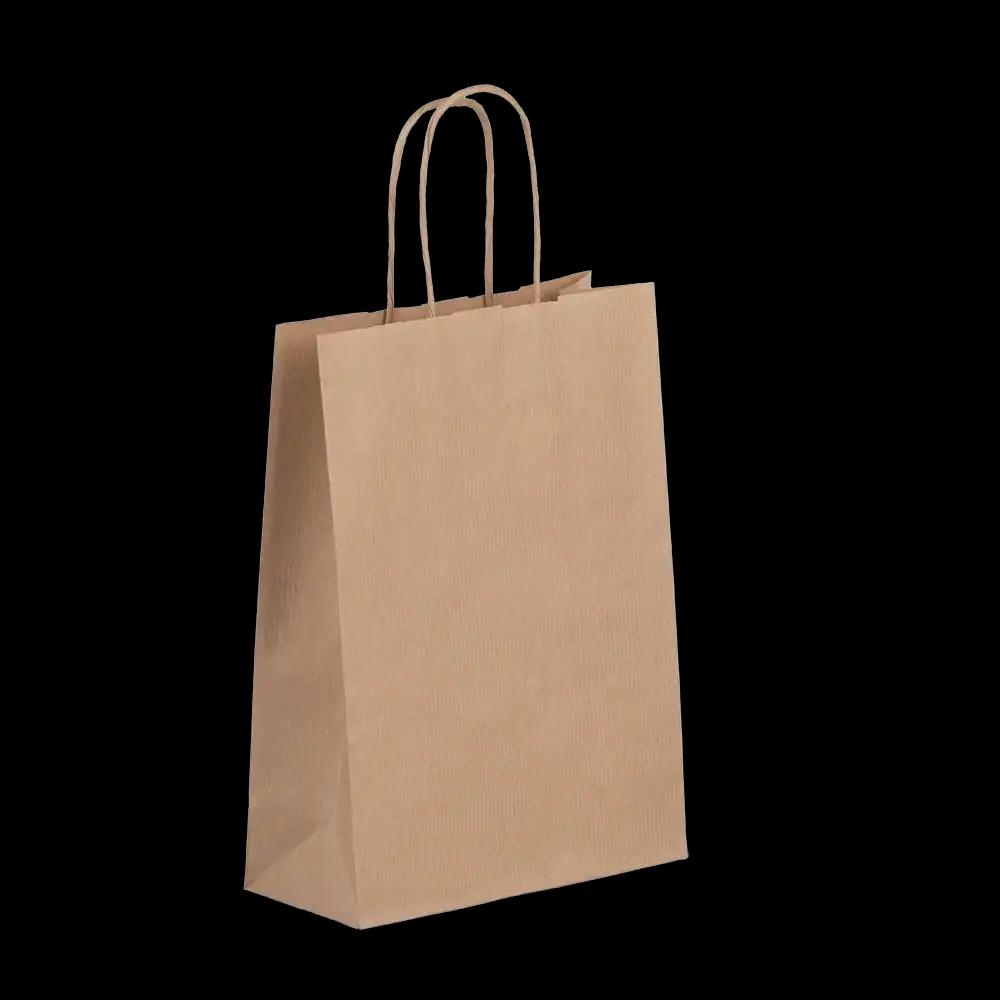 Brown Premium Italian Paper Carrier Bags with Twisted Handles