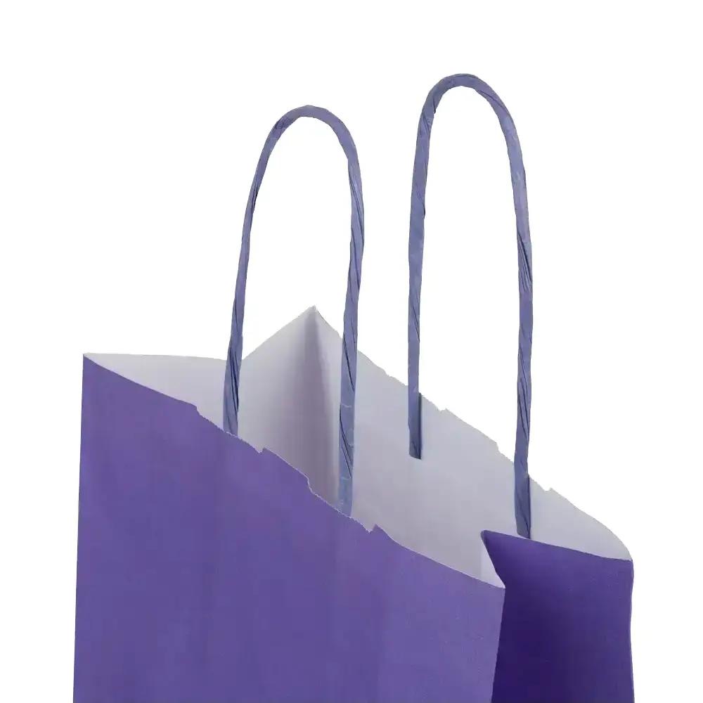 Lilac Premium Italian Paper Carrier Bags with Twisted Handles