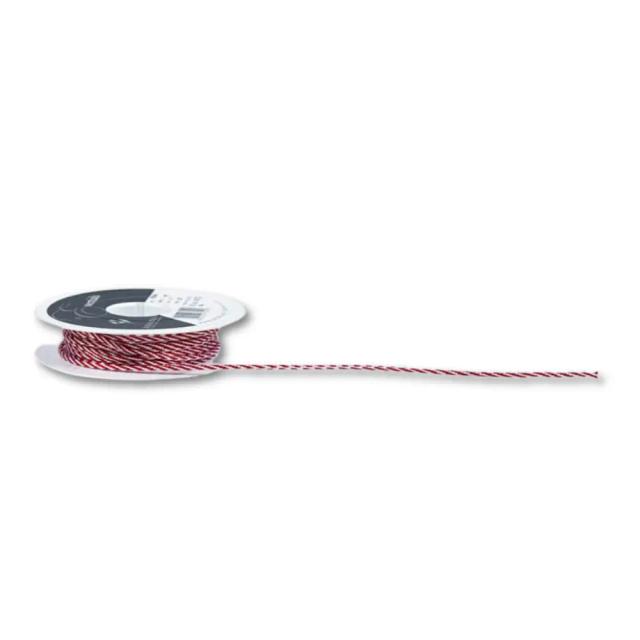 Christmas Twine Red & White - 20m reel