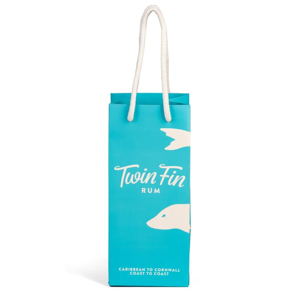 Full Colour Printed Gloss Boutique Bags with Cotton Rope Handles