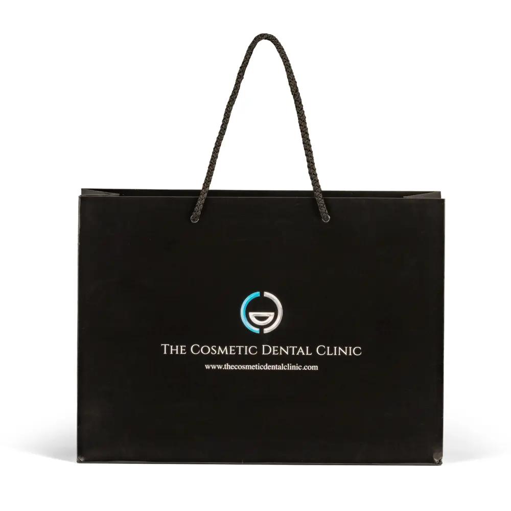 Full Colour Printed Gloss Boutique Bags with PP Rope Handles