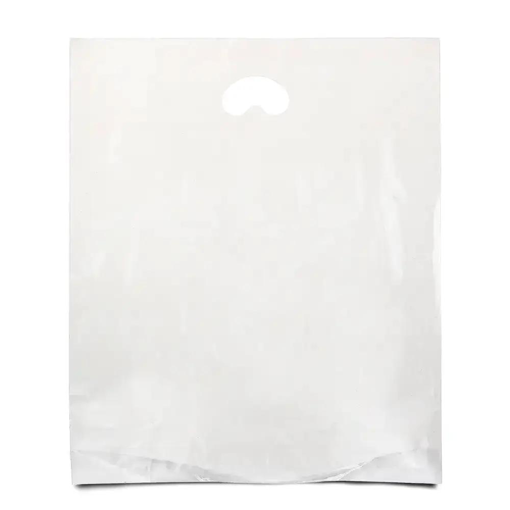 Burgundy Printed Varigauge Plastic Carrier Bags