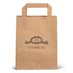 Printed Internal Flat Handle Paper Carrier Bags