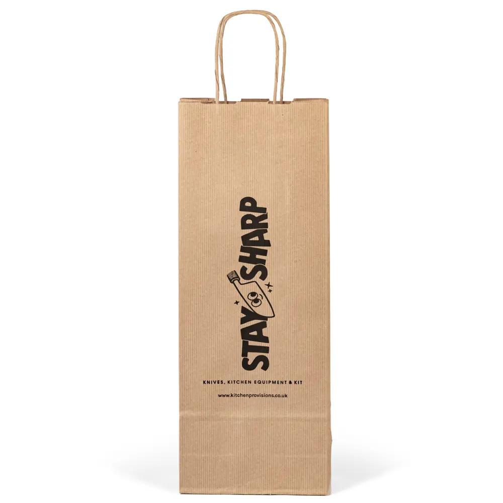 Printed Wine Bottle Bags