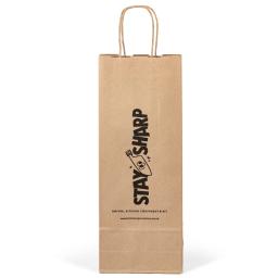 Printed Wine Bottle Bags